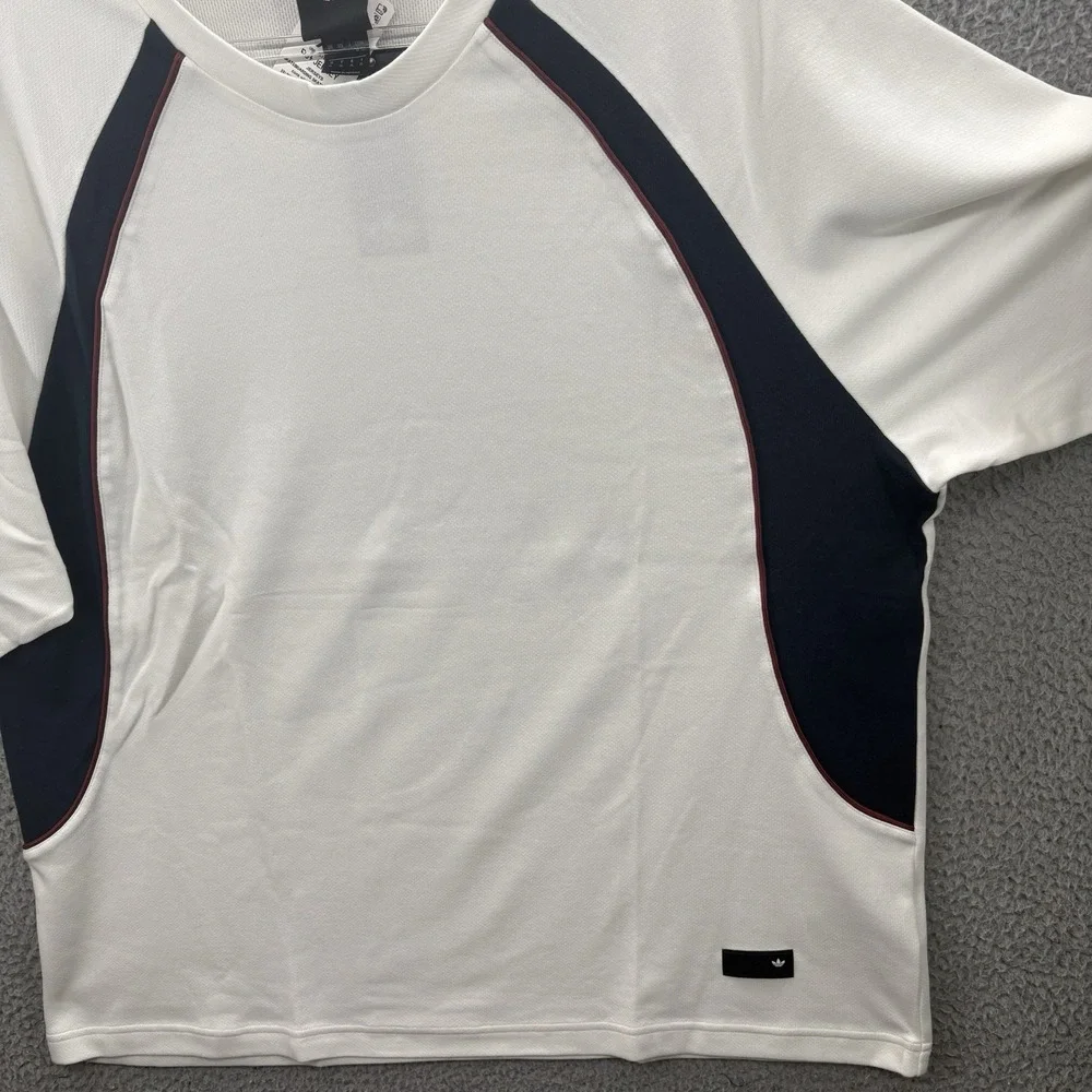 Adidas Skateboarding Shirt Mens XL White FS+Jersey Box Cut Boxy Tee Skater Skate